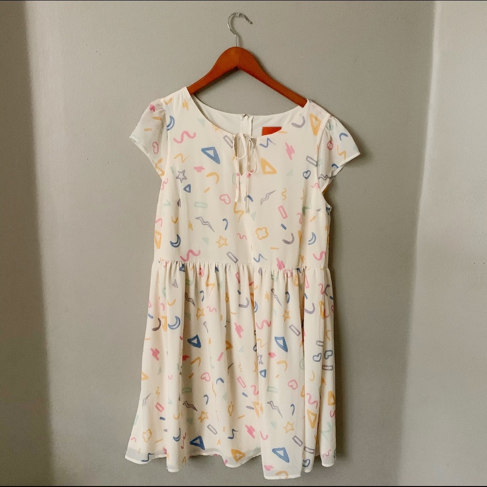 modcloth shapes babydoll dress 🔺